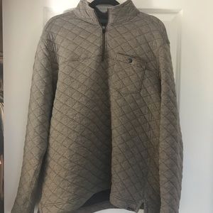 Eddie Bauer Quilted 1/4 Zip Pullover Mens